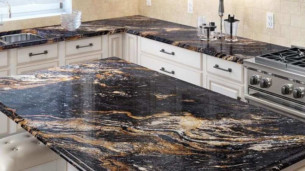 استفاده از سنگ گرانیت برای کانتر آشپزخانه|Granite for kitchen countertop